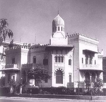Villa Bassna Sharaawi allegedly built by Garo Balyan; relaced by bldg designed by Abou Bakr Khairat