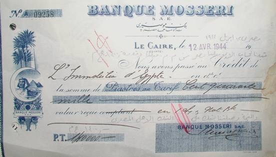 Banque Mosseri check