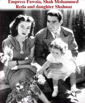 Princess Fawzia, Reza Shah and baby Shahinaz