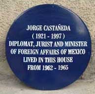 Blue Plaque Castaneda 