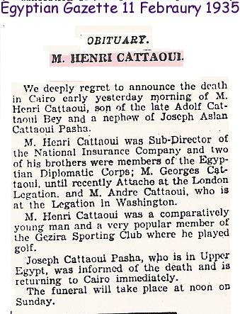 obituary Henri Cattaui