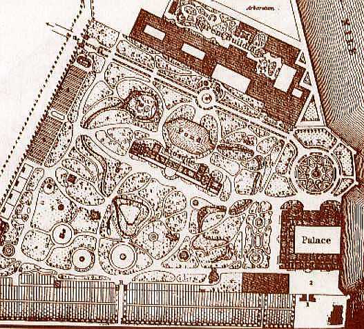 map of Gezirah Palace circa 1870s