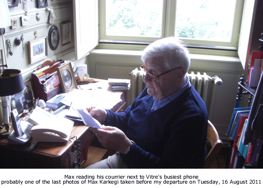 Max N. Karkegi in his study @ 42 rue Notre Dame